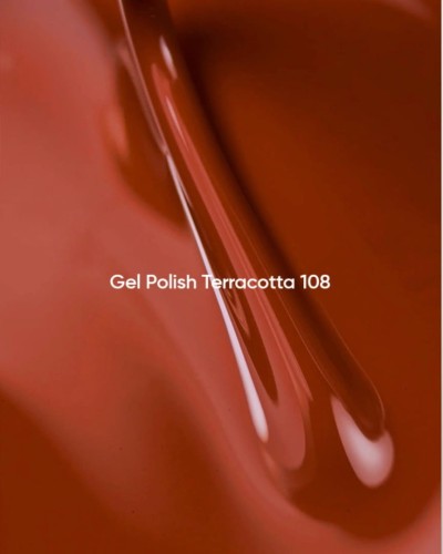 NAILSOFTHEDAY Terracotta Gel Polish - ceglany lakier hybrydowy o ciepłym odcieniu, 10 ml