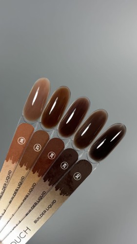 TOUCH Builder liquid 27 - ciepły karmelowo-brązowy mocny żel o płynnej koncystencji, 15 ml