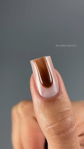 TOUCH Builder liquid 27 - ciepły karmelowo-brązowy mocny żel o płynnej koncystencji, 15 ml