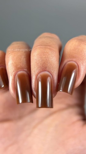 TOUCH Builder liquid 27 - ciepły karmelowo-brązowy mocny żel o płynnej koncystencji, 15 ml