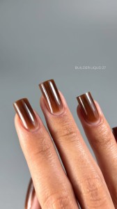 TOUCH Builder liquid 27 - ciepły karmelowo-brązowy mocny żel o płynnej koncystencji, 15 ml