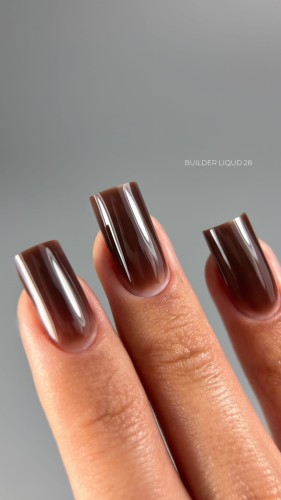 TOUCH Builder liquid 28 - głęboki czekoladowy mocny żel o płynnej koncystencji, 15 ml