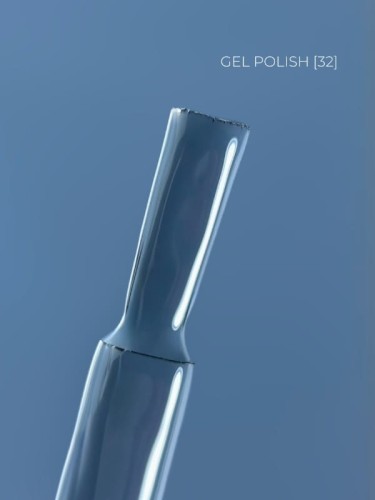 TOUCH Deep Pigment Gel Polish 32 - przydymiony błękitny lakier hybrydowy, 9 ml