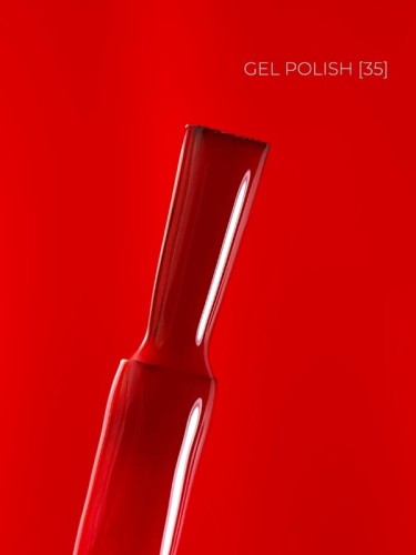 TOUCH Deep Pigment Gel Polish 35 – klasyczny czerwony lakier hybrydowy, 9 ml