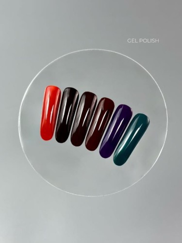 TOUCH Deep Pigment Gel Polish 36 – intensywny czerwony lakier hybrydowy, 9 ml