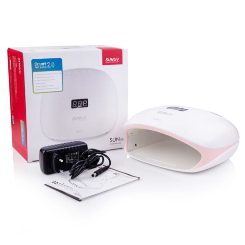 Lampa UV/LED SUNUV SUN 4S Biała/Różowa, 48W do manicure (Oryginalna)