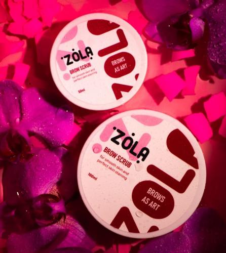 Zola Peeling drobnoziarnisty do brwi (wersja mini), 50 ml
