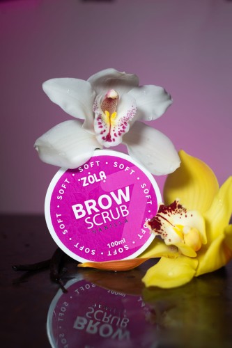 Zola Peeling drobnoziarnisty do brwi Vanilla, 100 ml