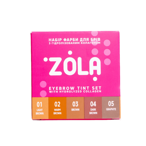 ZOLA Farbka do brwi 02 Warm brown, 15 ml