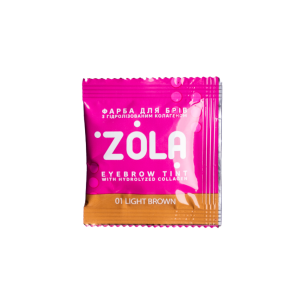 ZOLA Farbka do brwi 01 Light brown + aktywator oksydant, 5 ml