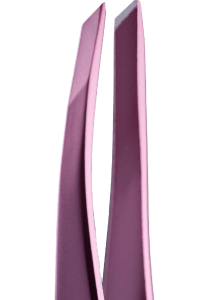 ZOLA Pęseta profesjonalna do brwi JASNY RÓŻ, skośna