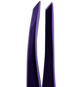 ZOLA Pęseta profesjonalna do brwi FIOLETOWA, skośna