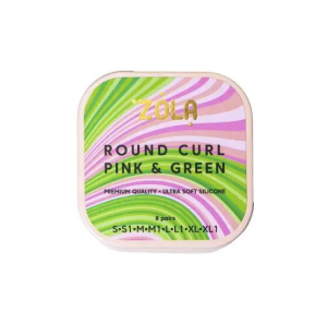 ZOLA Wałeczki do laminacji Round Curl Pink & Green (S, S1, M, M1, L, L1, XL, XL1)
