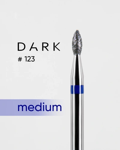 DARK Frez diamentowy nr 123 niebieska prosta pączek 018 (oliwka)