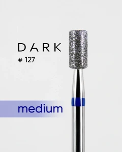 DARK Frez diamentowy nr 127 niebieski cylinder 032