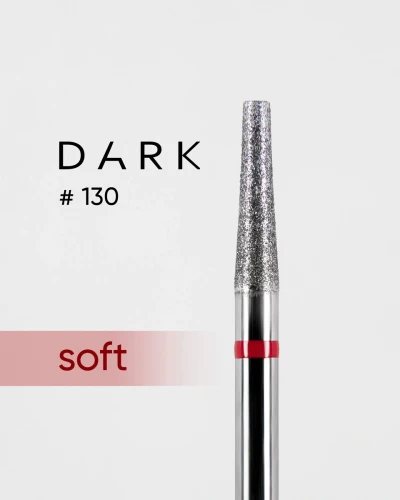 DARK Frez diamentowy nr 130 czerwony ścięty stożek 025