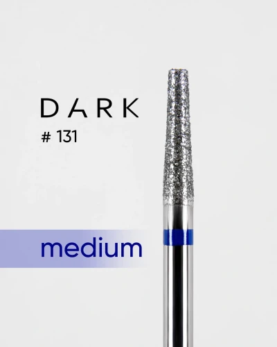 DARK Frez diamentowy nr 131 niebieski ścięty stożek 025
