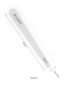DARK Zestaw pilników - kształt kropli, 10 szt. (180/240 grit)