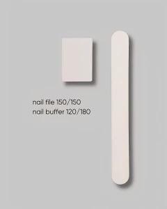 DARK Jednorazowy zestaw pilnik 150/150 oraz blok polerski 120/180 grit