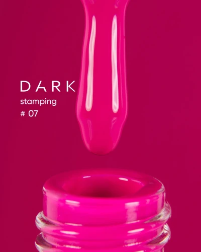 DARK Stamping Polish nr 07 malinowy, 10 ml