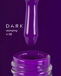 DARK Stamping Polish  nr 08 fioletowy, 10 ml