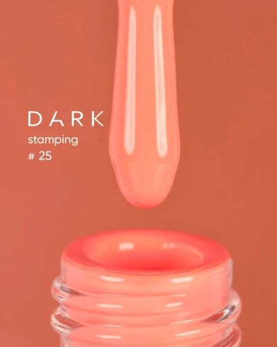 DARK Stamping Polish nr 25 neonowy brzoskwiniowy, 10 ml