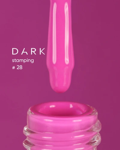 DARK Stamping Polish nr 28 neonowy różowy, 10 ml