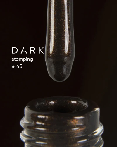 DARK Stamping Polish nr 45 brązowy metalik, 8 ml