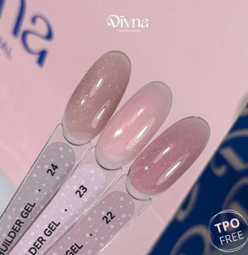 Odcień 23 DIVNA Frame Gel – różowy wzornik żeli konstrukcyjnych