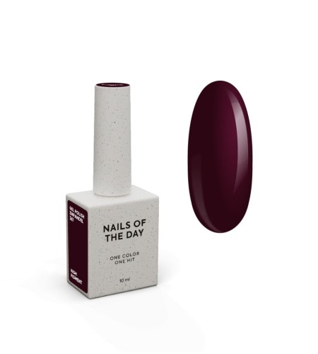 NAILSOFTHEDAY Zinfandel Gel Polish - ciemno-bordowy lakier hybrydowy, 10 ml