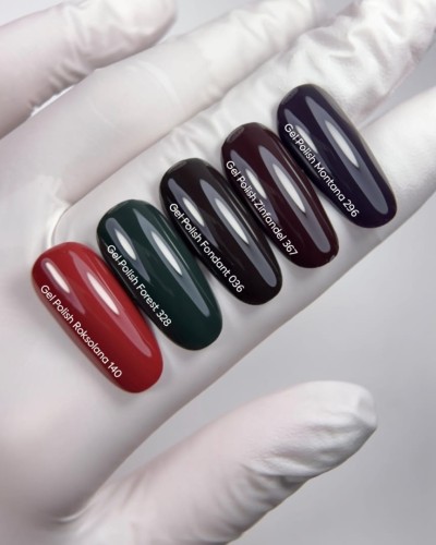 NAILSOFTHEDAY Fondant Gel Polish - bardzo ciemny brązowy lakier hybrydowy, 10 ml