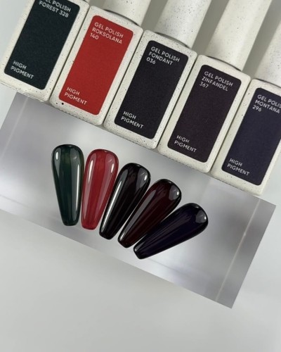 NAILSOFTHEDAY Fondant Gel Polish - bardzo ciemny brązowy lakier hybrydowy, 10 ml