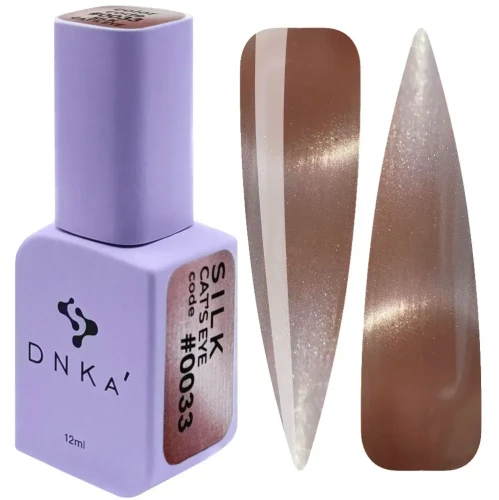 DNKa COLOR GEL POLISH CAT`S EYE , 12 ml #0033 SILK