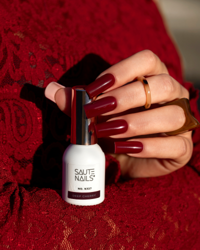SAUTE NAILS Lakier Hybrydowy - S327 Deep Cherry 8 ml