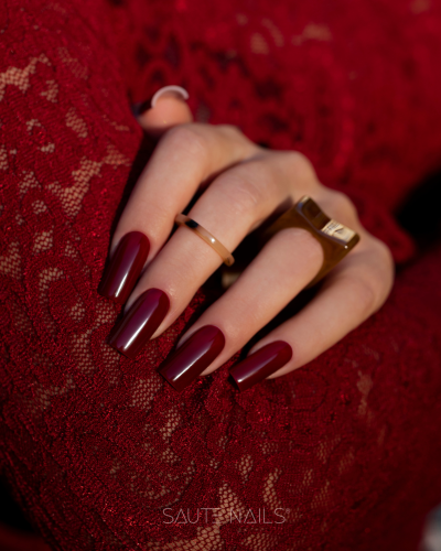 SAUTE NAILS Lakier Hybrydowy - S327 Deep Cherry 8 ml