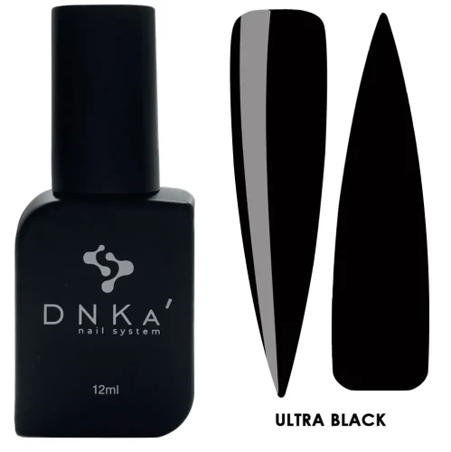 DNKa COLOR GEL POLISH NEW FORMULA , 12 ml ULTRA BLACK