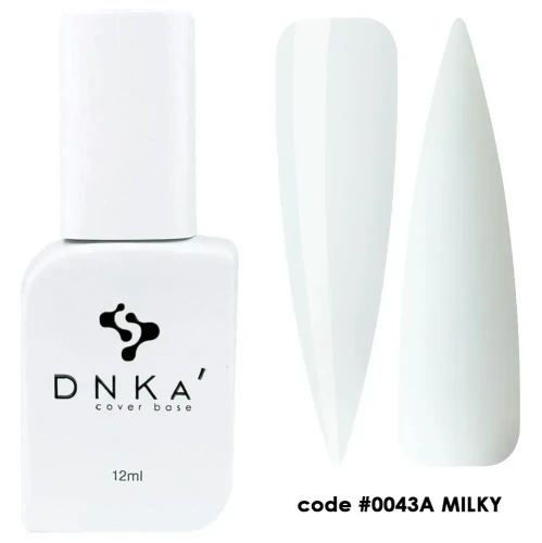 DNKa RUBBER BASE FRENCH NEW FORMULA (cover), 12 ml #0043A' Milky