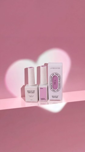 NAILSOFTHEDAY Color of the Month February 2026 Blush - jasnoróżowy pastelowy lakier hybrydowy, 10 ml