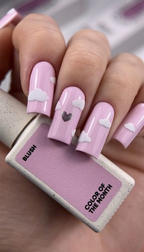 NAILSOFTHEDAY Color of the Month February 2026 Blush - jasnoróżowy pastelowy lakier hybrydowy, 10 ml