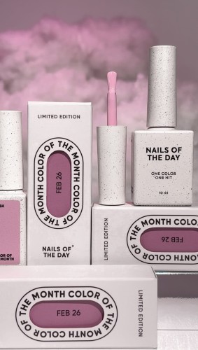 NAILSOFTHEDAY Color of the Month February 2026 Blush - jasnoróżowy pastelowy lakier hybrydowy, 10 ml