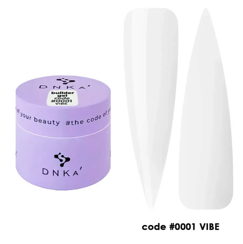 DNKa BUILDER GEL NEW FORMULA, 15 ml #0001 Vibe