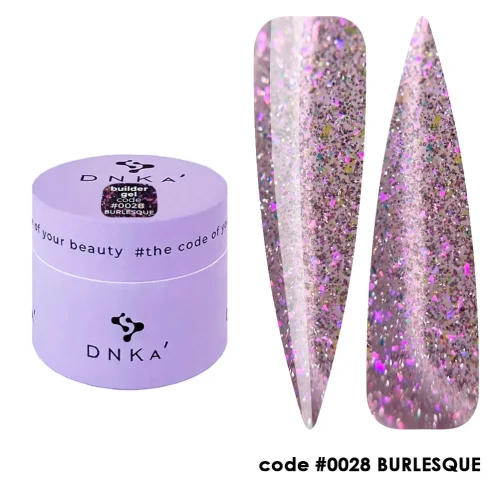 DNKa BUILDER GEL NEW FORMULA, 15 ml #0028 BURLESQUE