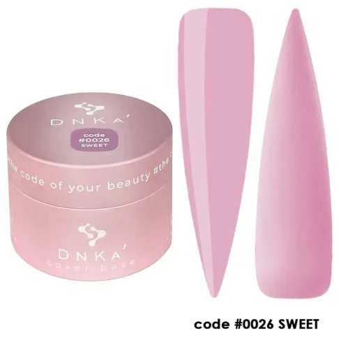 DNKa RUBBER BASE FRENCH (cover) NEW FORMULA, 30 ml #0026 Sweet