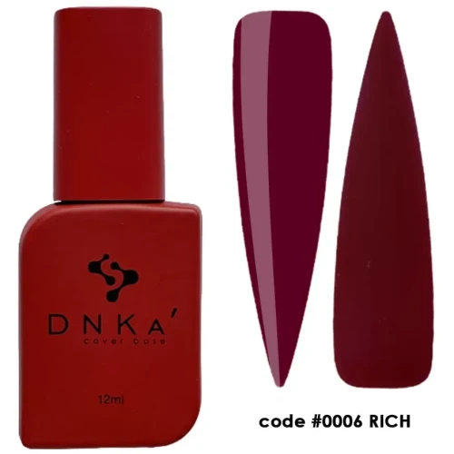 DNKa RUBBER BASE FRENCH NEW FORMULA (cover), 12 ml #0006 Rich