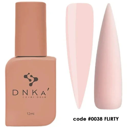 DNKa RUBBER BASE FRENCH NEW FORMULA (cover), 12 ml #0038 Flirty
