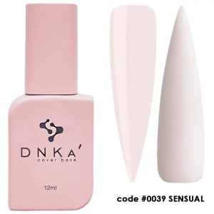 DNKa RUBBER BASE FRENCH NEW FORMULA (cover), 12 ml #0039 Sensual