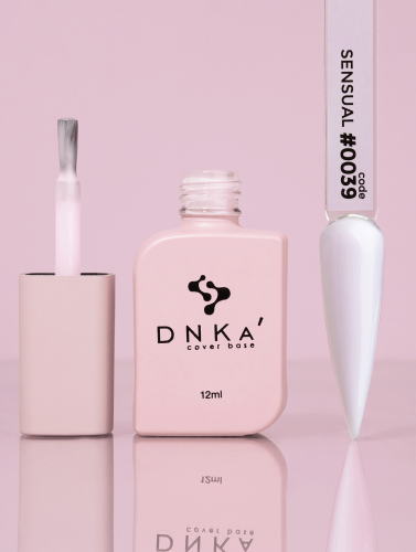 DNKa RUBBER BASE FRENCH NEW FORMULA (cover), 12 ml #0039 Sensual
