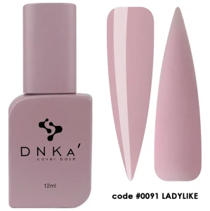 DNKa RUBBER BASE FRENCH NEW FORMULA (cover), 12 ml #0091 Ladylike
