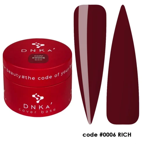 DNKa RUBBER BASE FRENCH NEW FORMULA (cover), 30 ml #0006 Rich