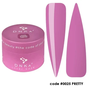 DNKa RUBBER BASE FRENCH NEW FORMULA (cover), 30 ml #0025 Pretty